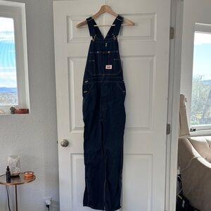 Roundhouse Dark Blue Denim Overalls 28x32